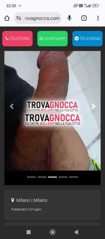 sono bel ragazzo e sono al cerca bellissimo incontro oggi pomeriggio dopo li 18.00chw 6 mesi che non faccio nulla quindi ho voglia pazzesca divertirmi oggi qualche donna matura o ragazza seria solo persone serie